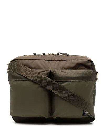 Porter Force Nylon Shoulder Bag In Green