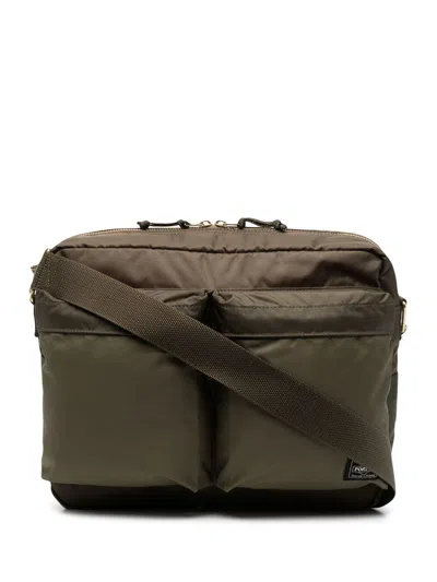 Porter Force Nylon Shoulder Bag In Brown
