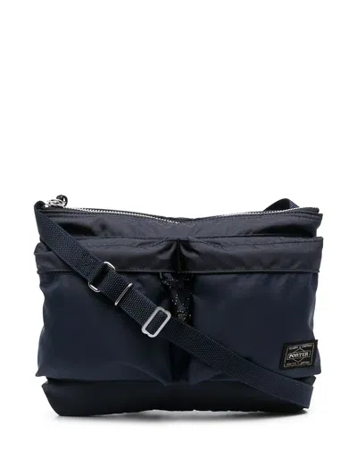 Porter Force Nylon Shoulder Bag In Blue