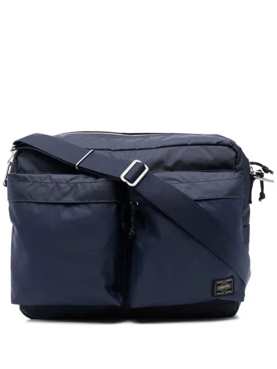 Porter Force Nylon Shoulder Bag In Blue