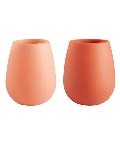 Porter Green Fegg Silicone Unbreakable Glasses - Set Of 2 In Brown