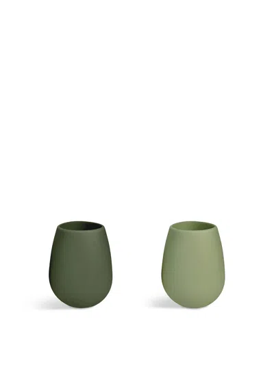 Porter Green Fegg Unbreakable Silicone Tumbler In Sage/olive