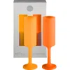 Porter Green Seff | Unbreakable Champagne Flutes In Orange