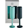 Porter Green Seff | Unbreakable Champagne Flutes In Blue