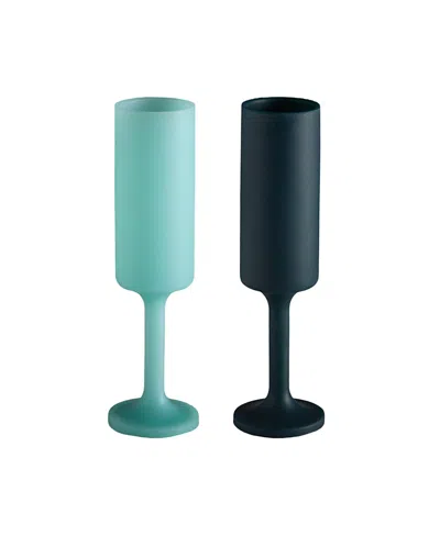 Porter Green Seff Unbreakable Champagne Flutes - Set Of 2