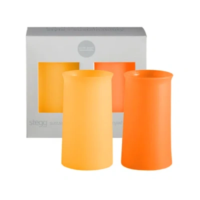 Porter Green Stegg | Unbreakable Highball Glasses In Orange