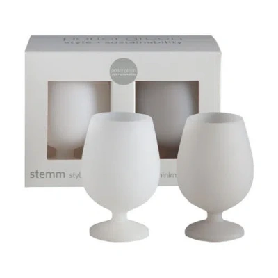 Porter Green Stemm |silicone Unbreakable Wine Glasses In Gray