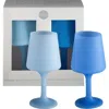 Porter Green Swepp | Unbreakable Wine Glasses In Blue