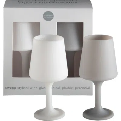 Porter Green Swepp | Unbreakable Wine Glasses In Gray