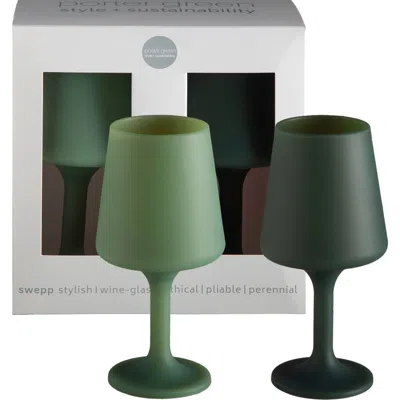 Porter Green Swepp | Unbreakable Wine Glasses