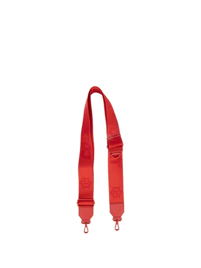 Porter International Logo-plaque Shoulder Strap In Red
