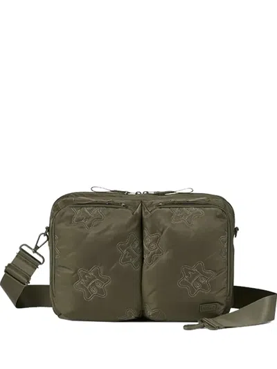 Porter International Pouch Pocket Shoulder Bags In Green