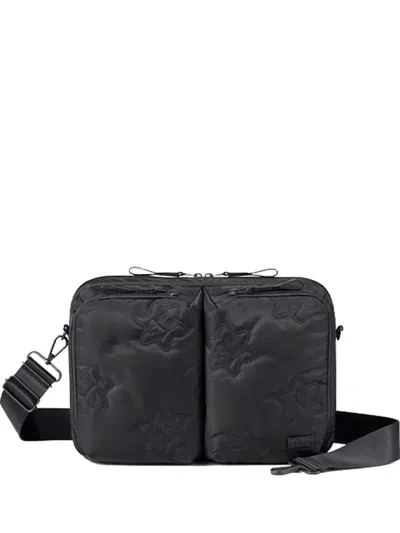 Porter International Star-appliqué Shoulder Bag In Black