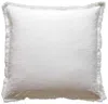 Porter Lane Home Cotton Fringe Pillow In Ivory