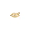 Porter Lyons Smile Lip Threaded Flat Back Earring In Gold In Gold