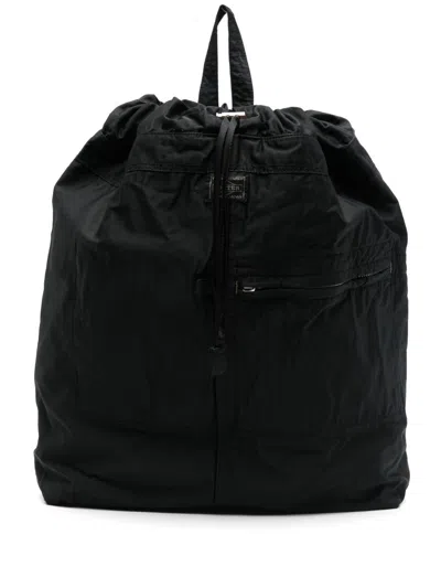Porter Mile Daypack Cotton And Nylon Backpack In Black