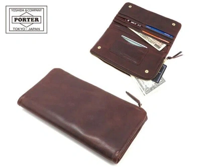 Pre-owned Porter Soak Long Wallet 101-06053-60 (color: Brown) Yoshida & Co. Tokyo