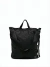 Porter Streamlined Black Tote Bag With Adjustable Strap In White