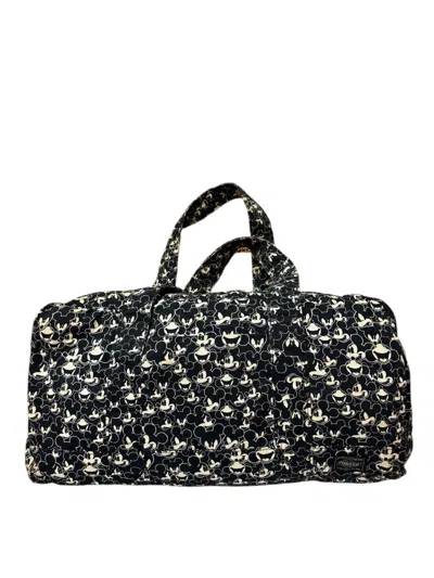 Pre-owned Porter X Disney X Beams Fullprint Tote Bag In Black