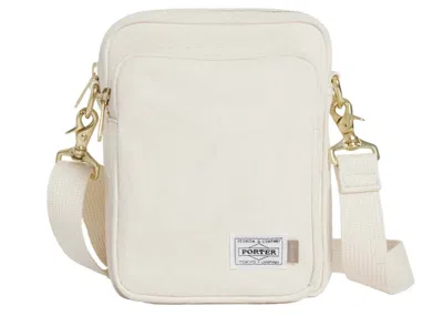Pre-owned Porter X Jjjjound Passport Bag Small In Off/white
