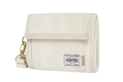 Pre-owned Porter X Jjjjound Wallet Off-white