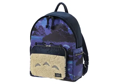 Pre-owned Porter X My Neighbor Totoro Day Backpack In Navy Blue