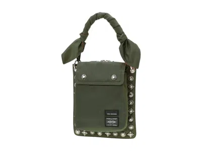 Pre-owned Porter X Toga  Shoulder Pouch In Khaki In Brown