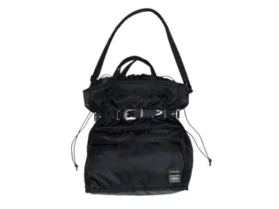 Pre-owned Porter X Toga Shoulder Tote Bag In Black