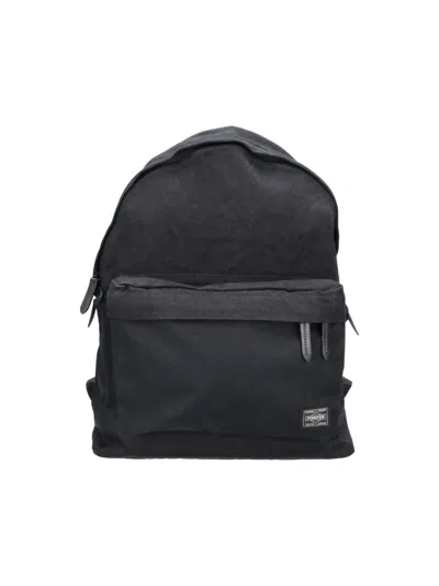 Porter Yoshida 100% Cotton Canvas Utility Bag In Black