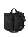 Porter-yoshida & Co 2way Helmet Double-pocket Tote Bag In Black