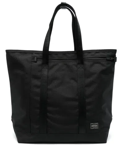 Porter-yoshida & Co Canvas Tote Bag In Black