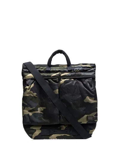 Porter-yoshida & Co . Counter Shade Helmet Bag In Brown