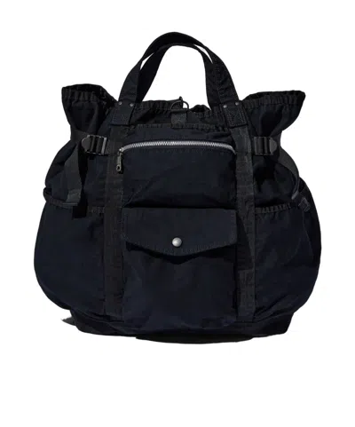 Porter-yoshida & Co Double Handle And Shoulder Bag In Black