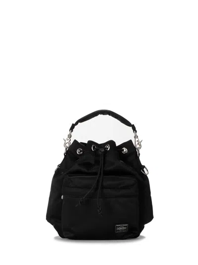 Porter-yoshida & Co Drawstring Black Nylon Bag