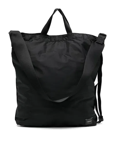 Porter-yoshida & Co Flex 2 Way Shoulder Bag In Black