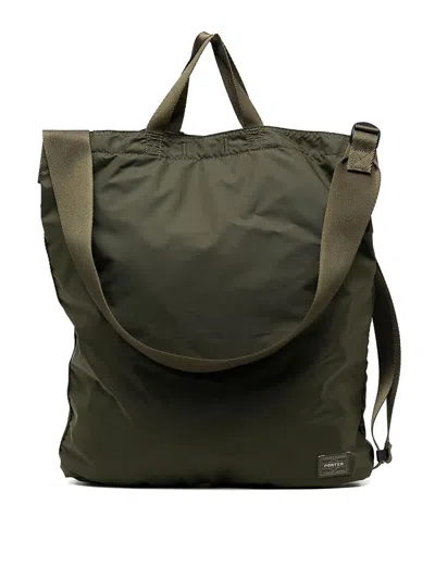 Porter-yoshida & Co Flex 2 Way Shoulder Bag In Green