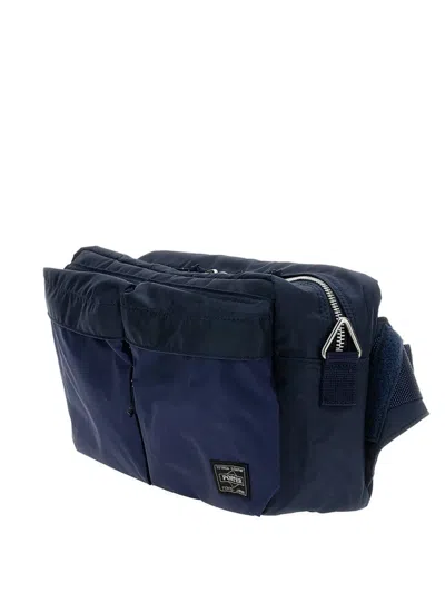 Porter-yoshida & Co Front-pockets Logo-label Bag In Blue