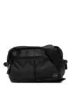 Porter-yoshida & Co Heat Zip Messenger Bag In Black