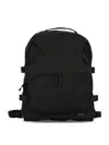 Porter-yoshida & Co Porter Force Logo-patch Buckle-strap Backpack In Black