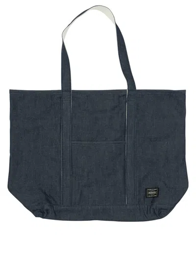 Porter-yoshida & Co "jean" Tote Bag In Blue
