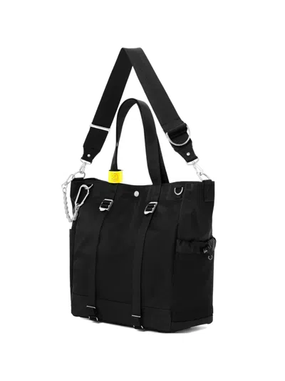 Porter-yoshida & Co Large Chain-detail Tote Bag In Black