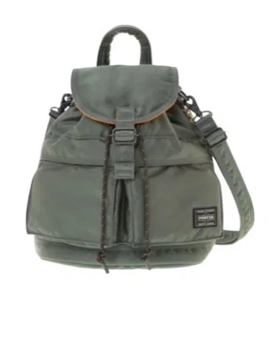 Porter-yoshida & Co Logo Backpack In Green