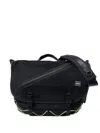 Porter-yoshida & Co Medium Diagonal-zip Messenger Bag In Black