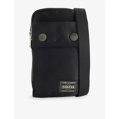 Porter-yoshida & Co Mens Black Tanker Mobile Nylon-shell Cross-body Bag
