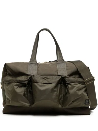 Porter-yoshida & Co Multiple Pockets Tote Bag In Green
