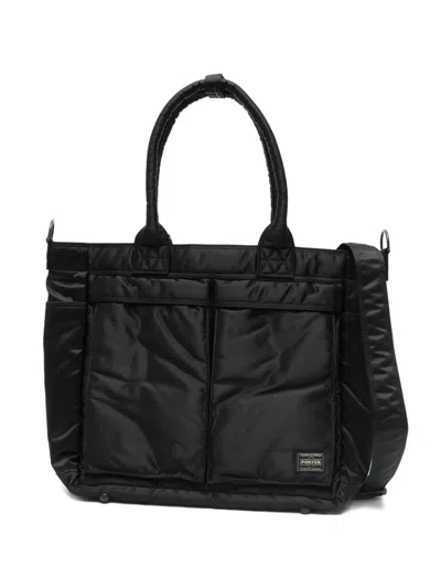 Porter-yoshida & Co Tanker Quilted Tote Bag In Black