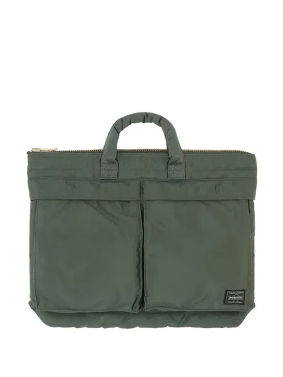 Porter-yoshida & Co Tanker Short Helmet Tote Bag In Green