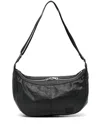 Porter-yoshida & Co Zip Leather Shoulder Bag In Black