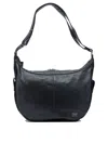 Porter Yoshida Black Cotton Canvas Shoulder Bag