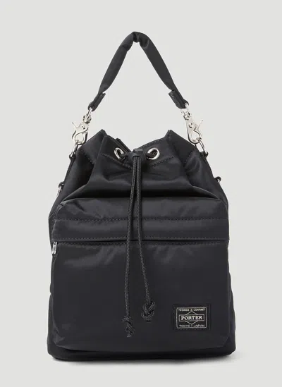 Porter-yoshida & Co Balloon Logo-patch Tote Bag In Black